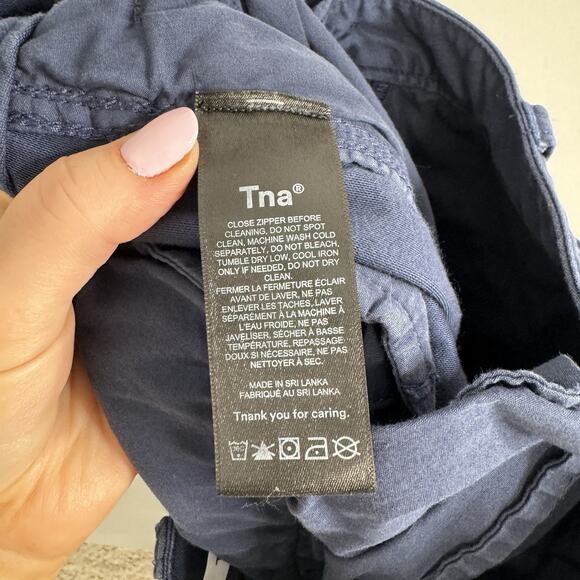 Tna Aritzia Womens Pants 6 Blue Surplus Division Cargo Baggy Gorpcore Streetwear - Picture 15 of 16